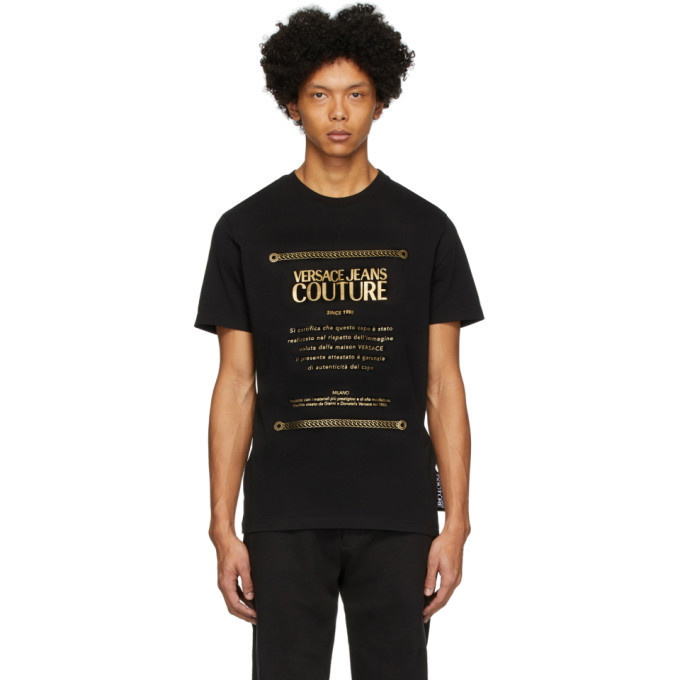 Photo: Versace Jeans Couture Black Warranty Label T-Shirt