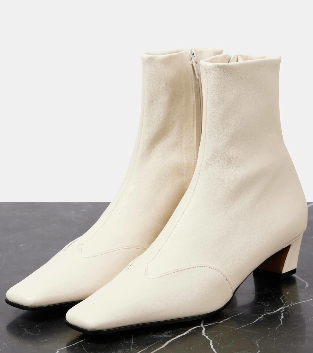 Khaite Nevada 40 leather ankle boots