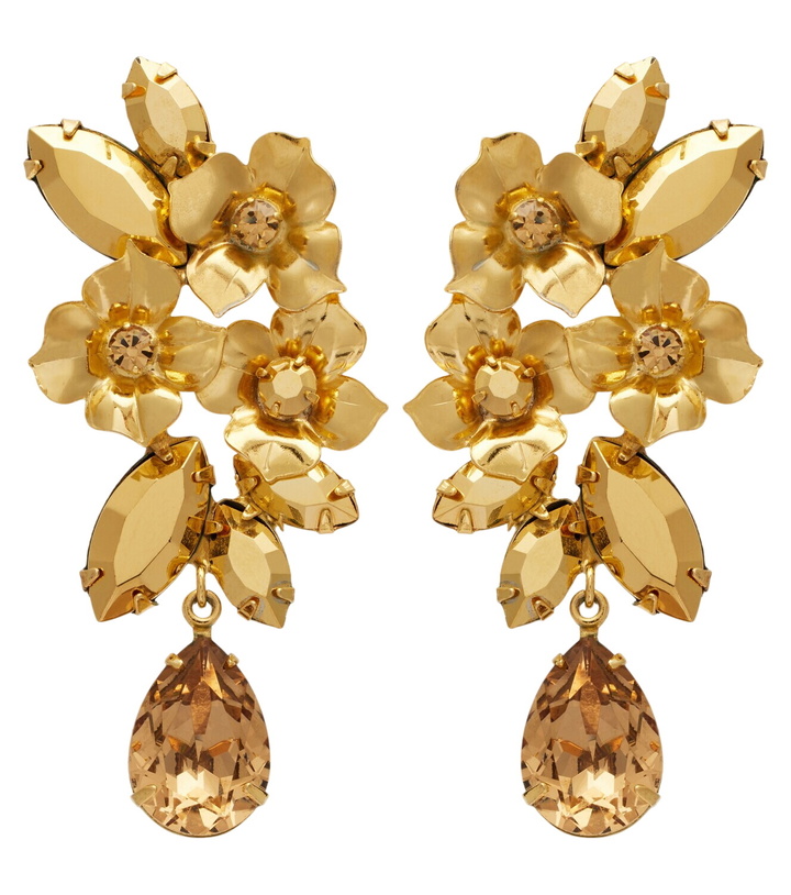 Photo: Jennifer Behr Fiore crystal-embellished gold-plated earrings