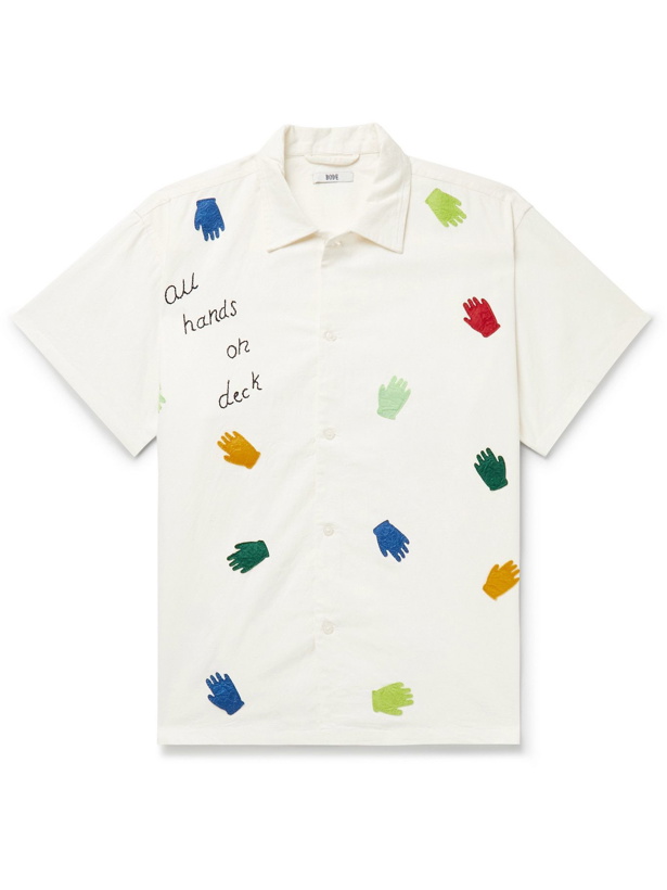 Photo: BODE - All Hands on Deck Embellished Cotton-Voile Shirt - White