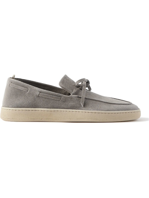 Photo: Officine Creative - Herbie Tasselled Suede Loafers - Gray