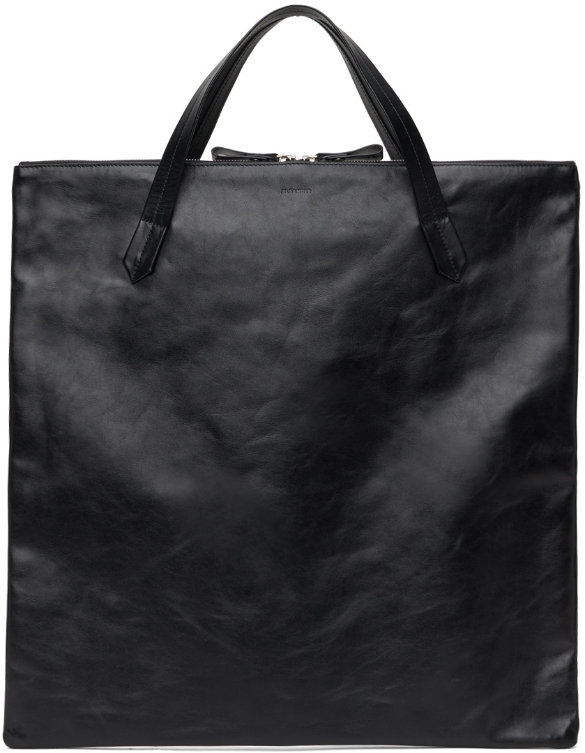 Jil Sander Black Zip Tote Jil Sander