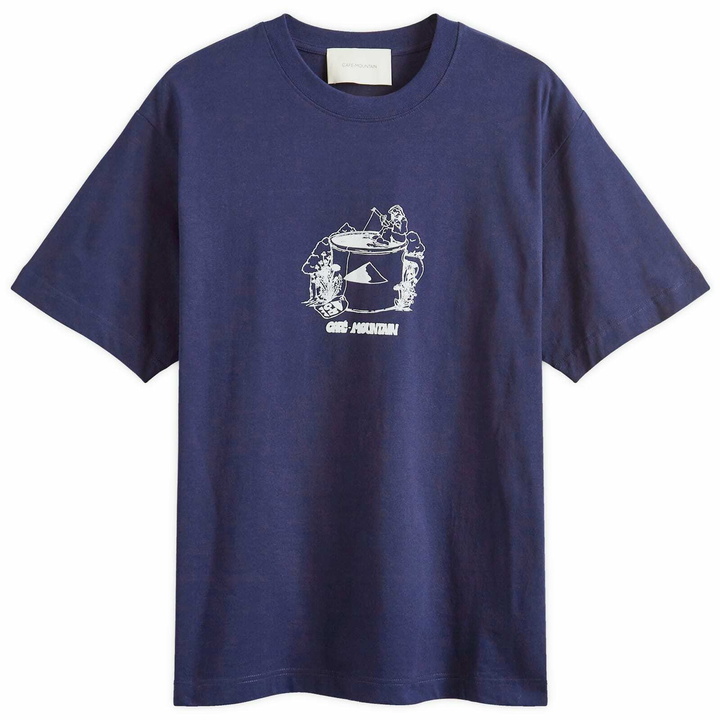 Photo: Café Mountain Men's Cuppa T-Shirt in Deep Navy