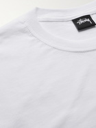 STÜSSY - Printed Cotton-Jersey T-Shirt - White