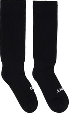 Rick Owens Black Temple 'So Cunt' Socks