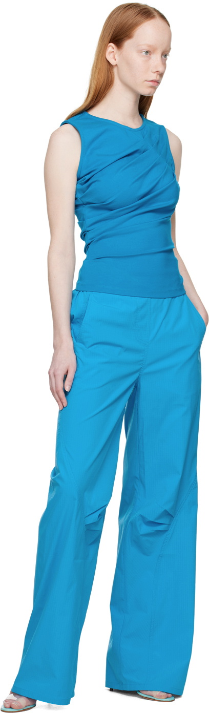 WYNN HAMLYN Blue Chandler Tank Top