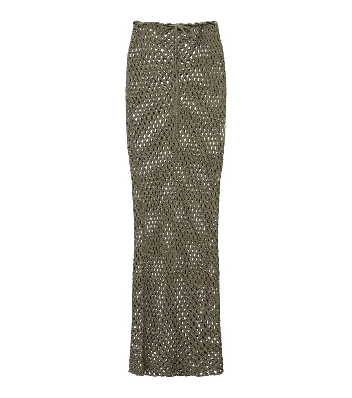 Photo: Bananhot Magen crochet cotton-blend maxi skirt