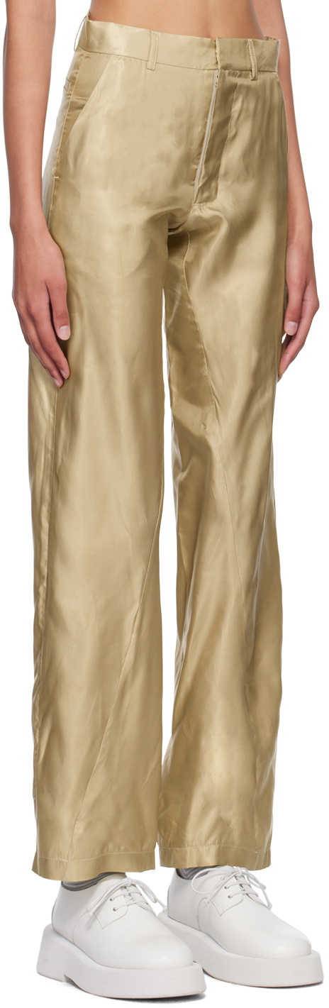Bianca Saunders Beige Bailey Trousers