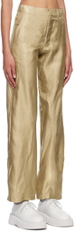 Bianca Saunders Beige Bailey Trousers