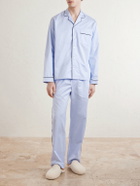 TEKLA - Bellhop Cotton-Satin Pyjama Set - Blue