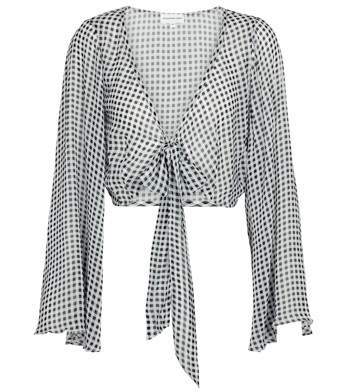 Alexandra Miro Natalia gingham crop top