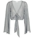 Alexandra Miro Natalia gingham crop top