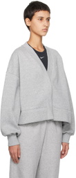 Nike Gray Over-Oversized Cardigan