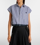 Sacai Striped poplin shirt