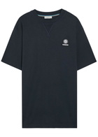 Sandbanks Badge Appliquéd Cotton T-shirt Navy