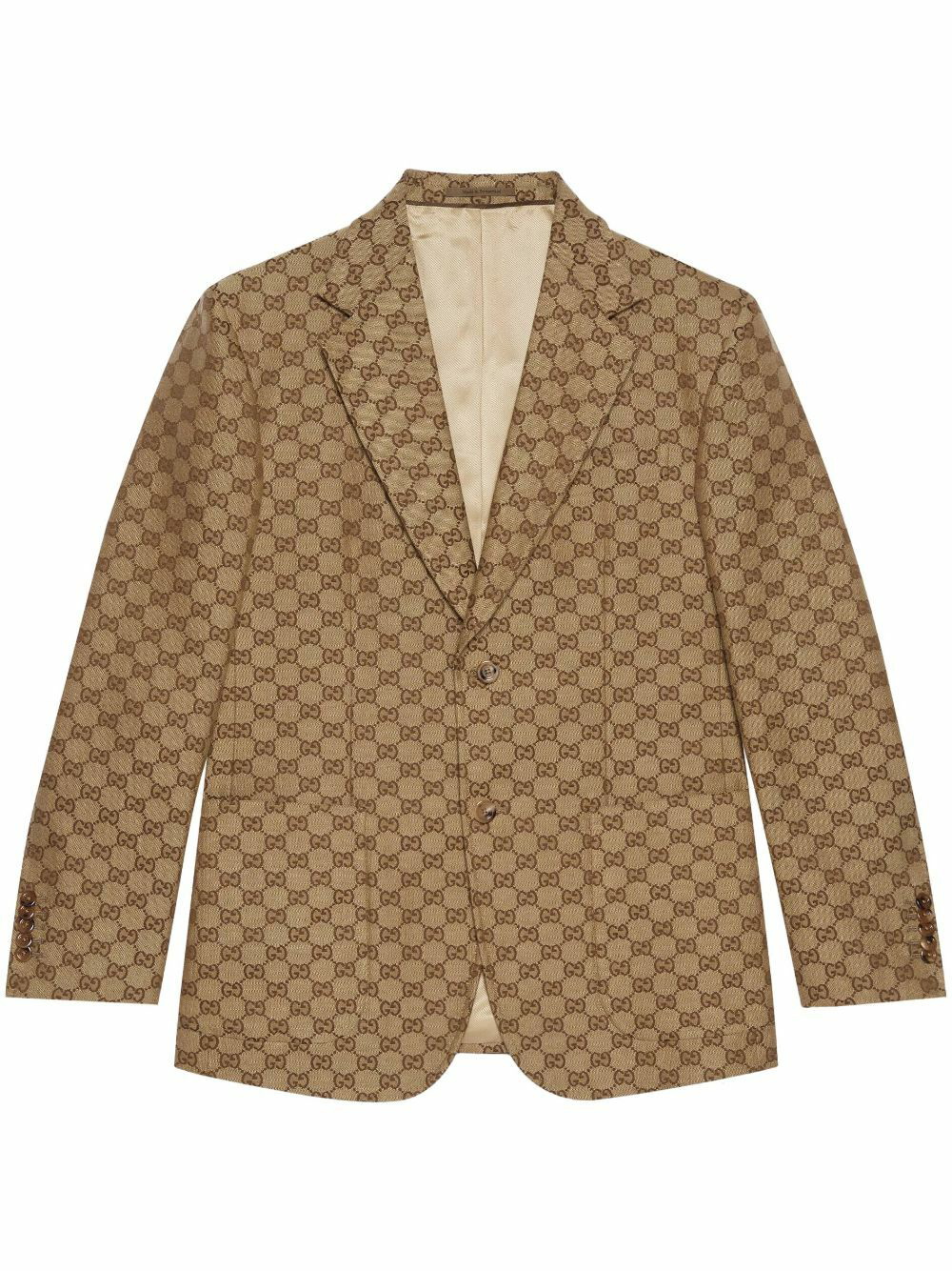 GUCCI - Gg Supreme Single-breasted Blazer Jacket Gucci