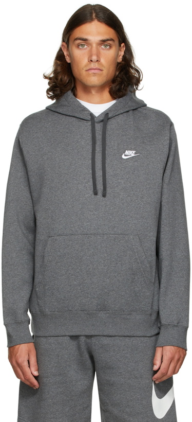Photo: Nike Grey Fleece Sportswear Club Hoodie