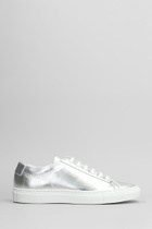 Common Projects Achilles Shiny Sneakers In Silver Leather