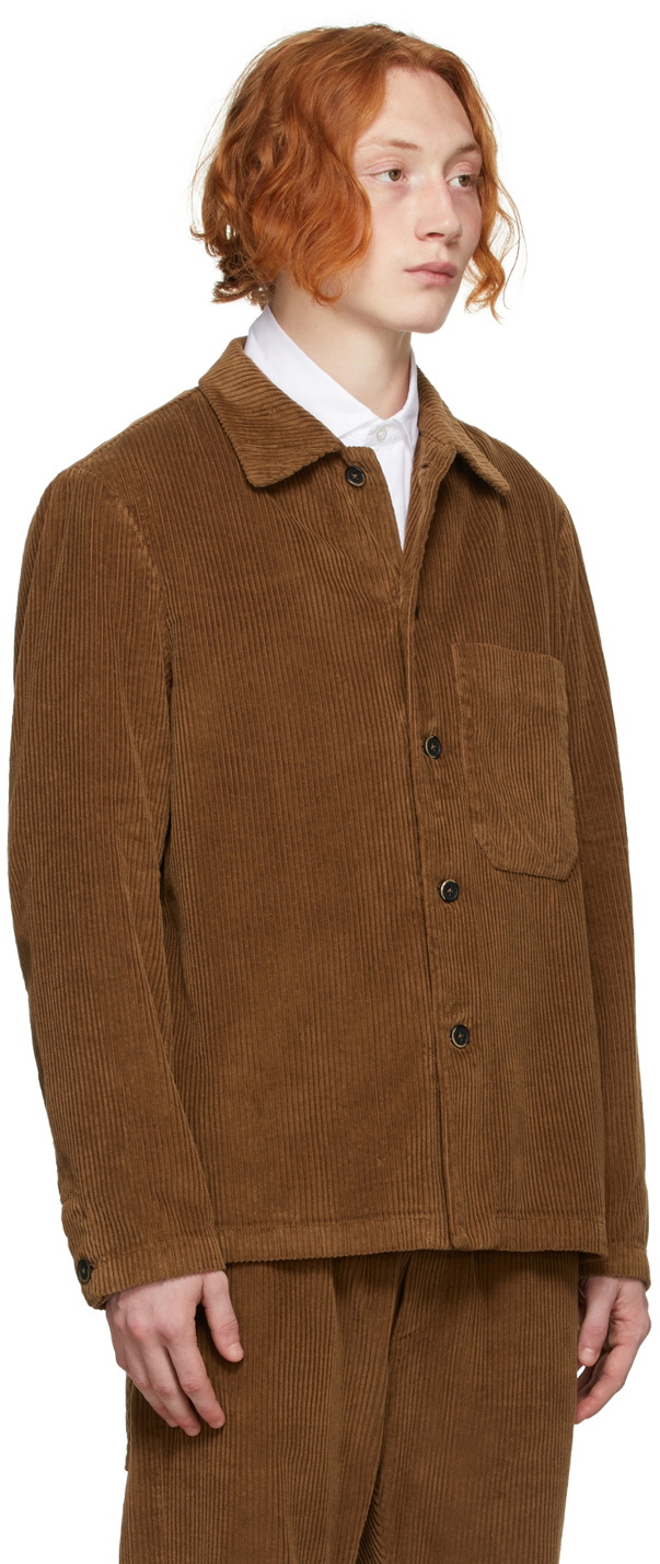 Barena Brown Corduroy Overshirt Jacket Barena