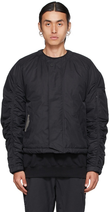 Photo: A-COLD-WALL* Black Ruche Bomber Jacket