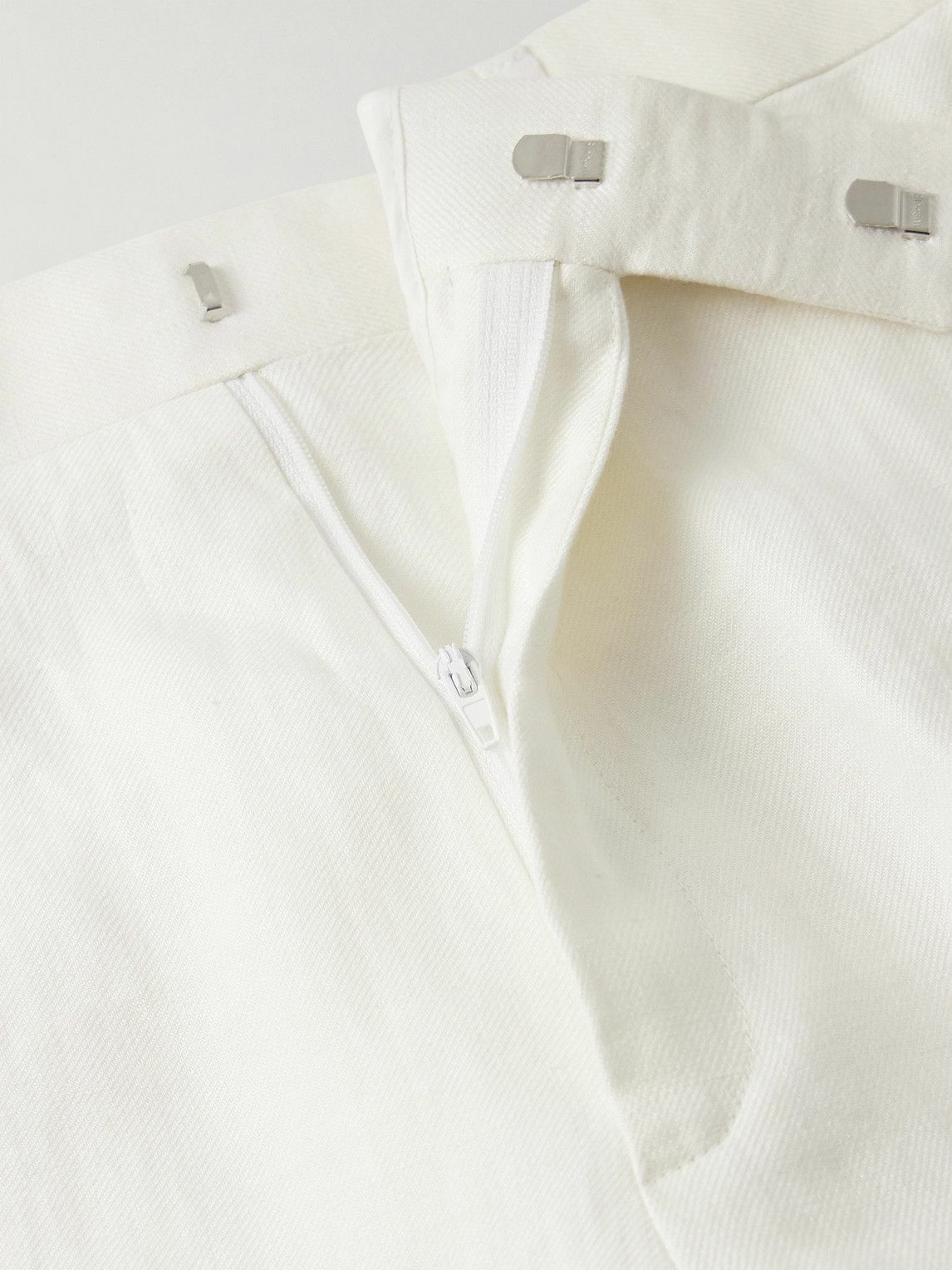 Kingsman - Straight-Leg Linen-Twill Shorts - White