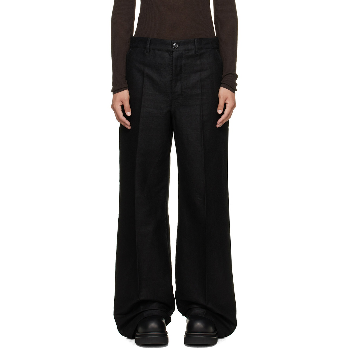 Rick Owens Black Tower Work Trousers