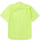 Balenciaga - Oversized Logo-Print Cotton-Poplin Shirt - Yellow