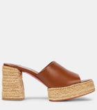 Christian Louboutin Calakala 85 leather platform mules