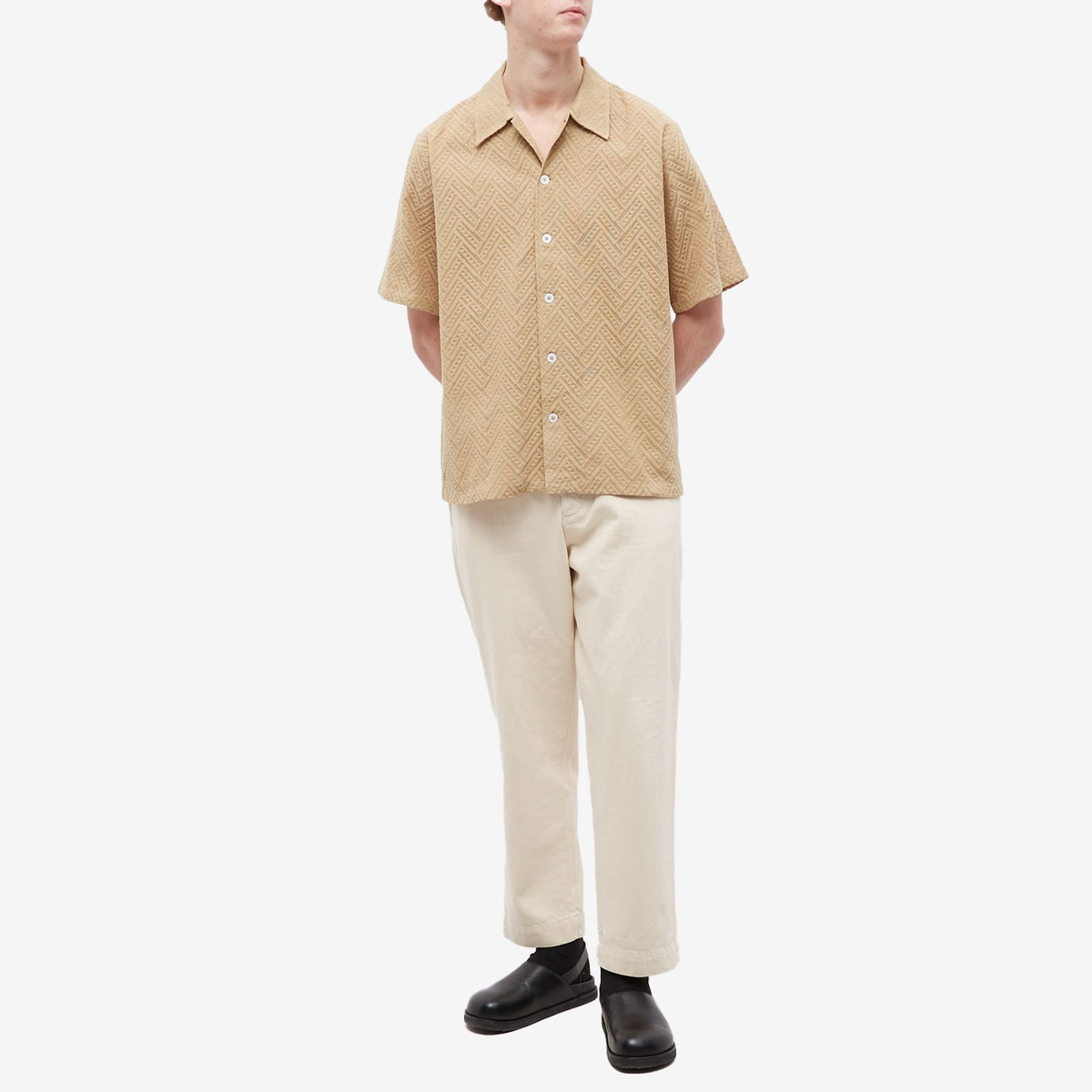 Sunflower Men's Space Short Sleeve Shirt in Khaki Sunflower