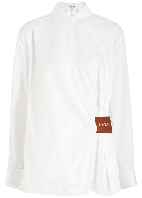 Photo: Loewe Cotton Wrap Shirt White