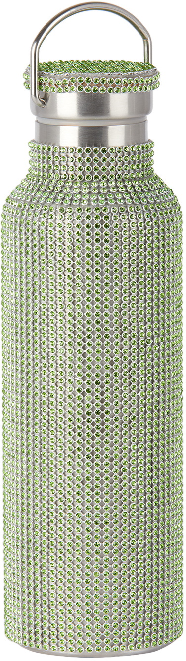 Collina Strada SSENSE Exclusive Green Rhinestone Water Bottle