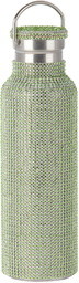 Collina Strada SSENSE Exclusive Green Rhinestone Water Bottle