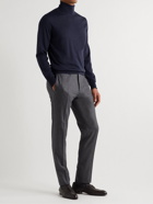 Canali - Merino Wool Rollneck Sweater - Blue