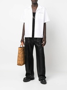Marni White Logo-Print Cotton Shirt