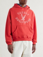 Cherry Los Angeles - Logo-Print Cotton-Jersey Hoodie - Red