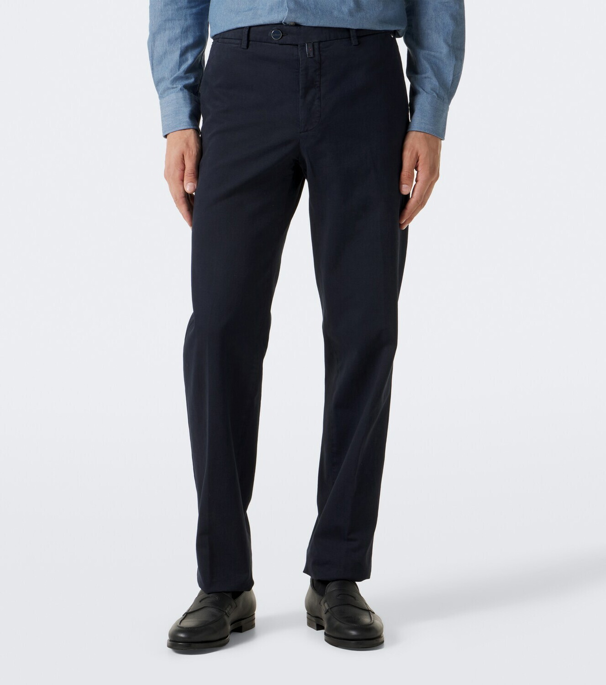 Kiton Cotton and cashmere chinos