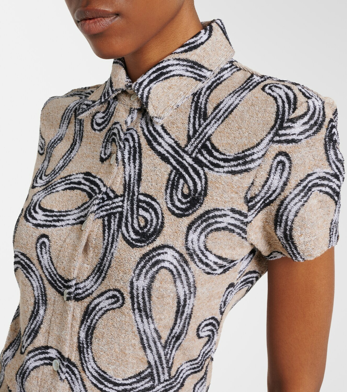 Loewe Paula's Ibiza Anagram cotton-blend shirt