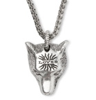 Gucci - Anger Forest Wolf's Head Sterling Silver Necklace - Silver