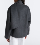 'S Max Mara Scarf-detail virgin wool jacket