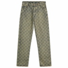 Daily Paper Men's Shield Laser Washed Jeans in Blue