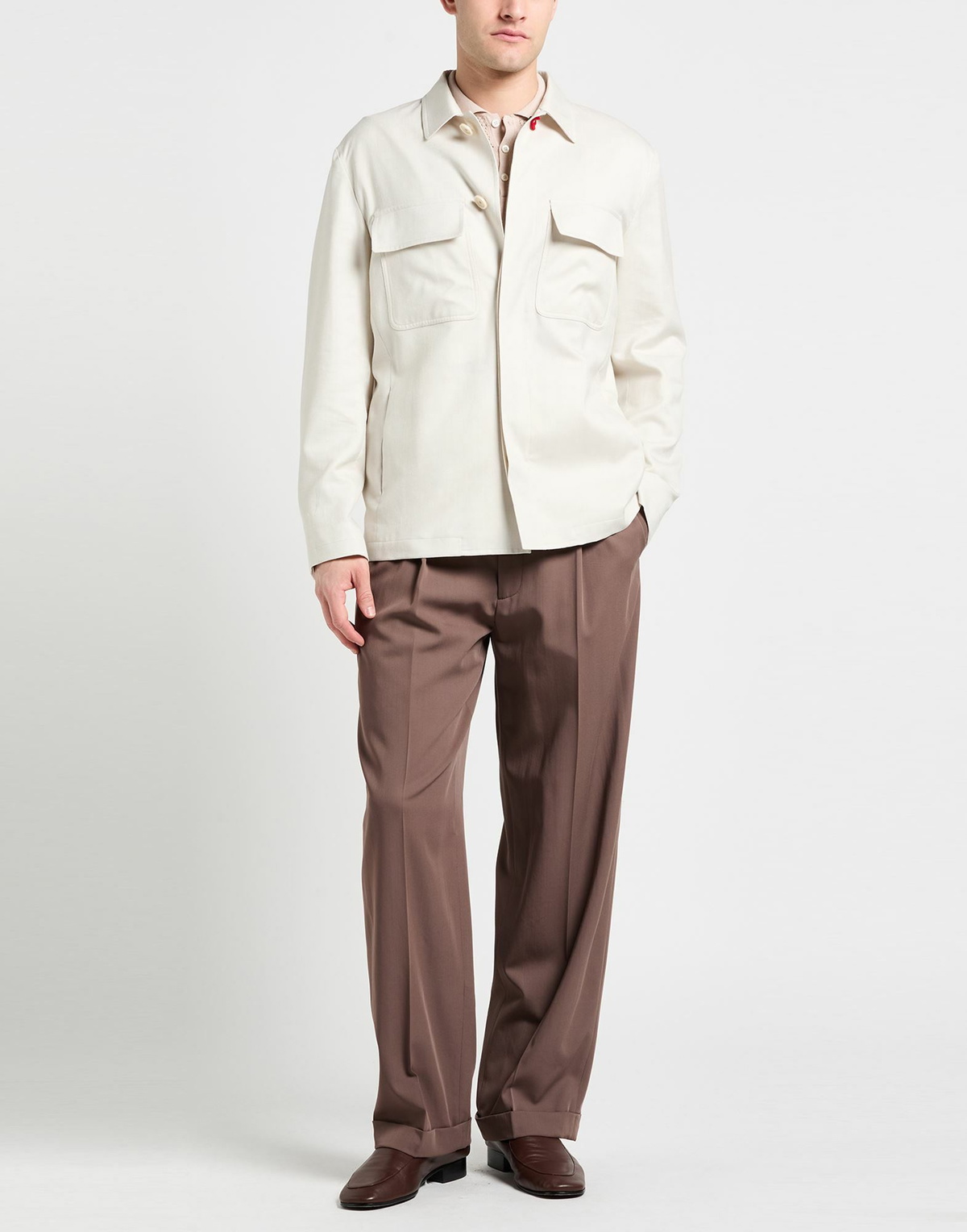 Lardini Mens Shirt Light in Grey