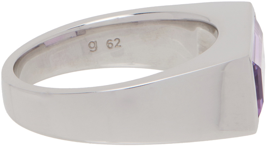 Tom Wood Silver Amethyst Peaky Ring Tom Wood