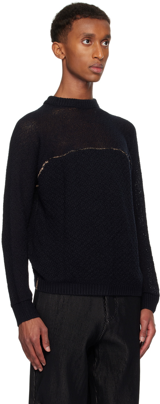 Isa Boulder SSENSE Exclusive Black Boat Float Sweater