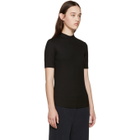 Nomia Black Ribbed Jersey T-Shirt
