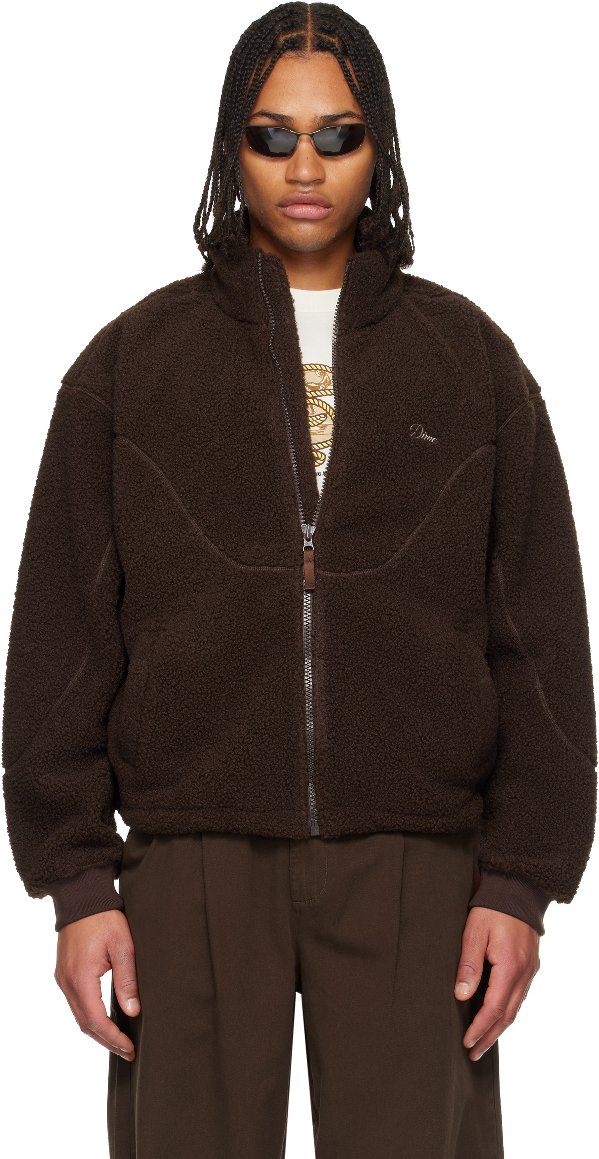Dime Brown Knowtec Jacket Dime