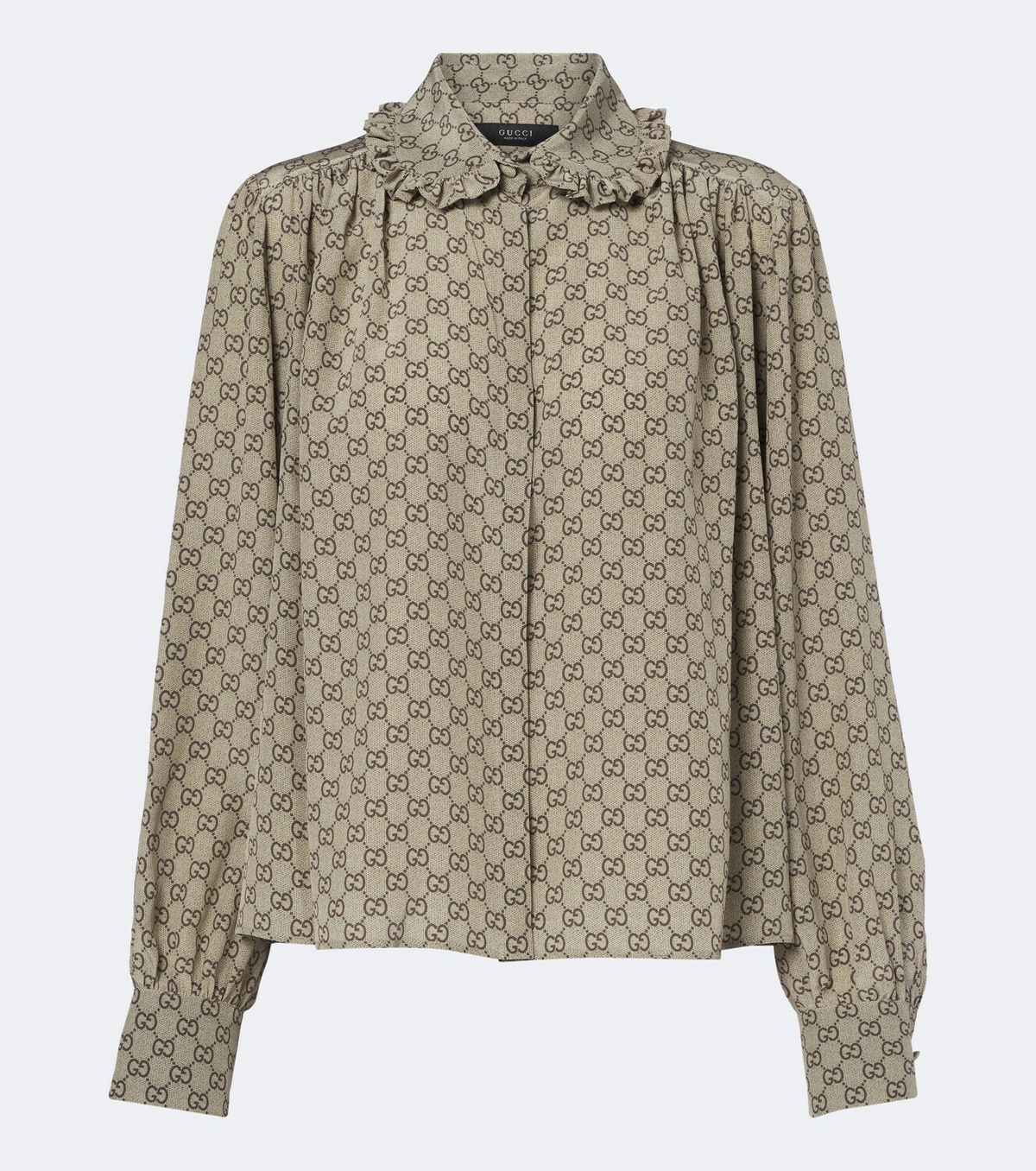 Gucci GG silk crêpe de chine blouse