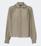 Gucci GG silk crêpe de chine blouse
