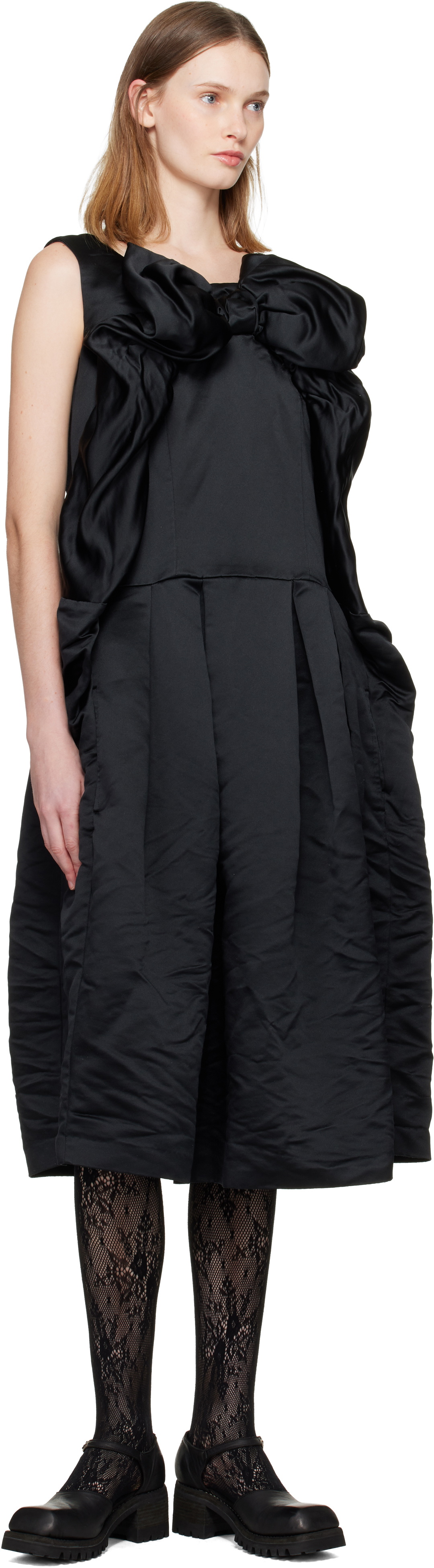 Comme des Garçons Comme des Garçons Black Bow Midi Dress