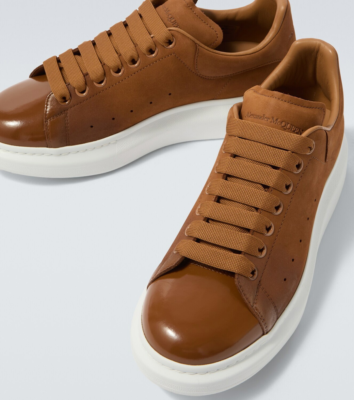 McQueen Oversized leather sneakers