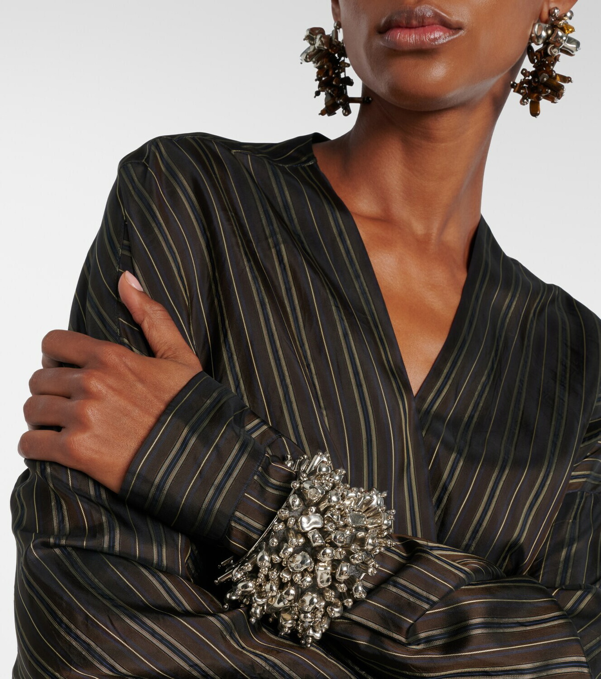 Dries Van Noten Embellished cuff bracelet